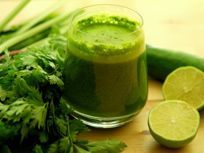 Suco Verde usado na Dieta Curativa