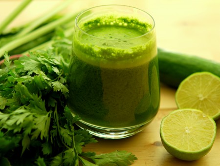 Suco Verde usado na Dieta Curativa
